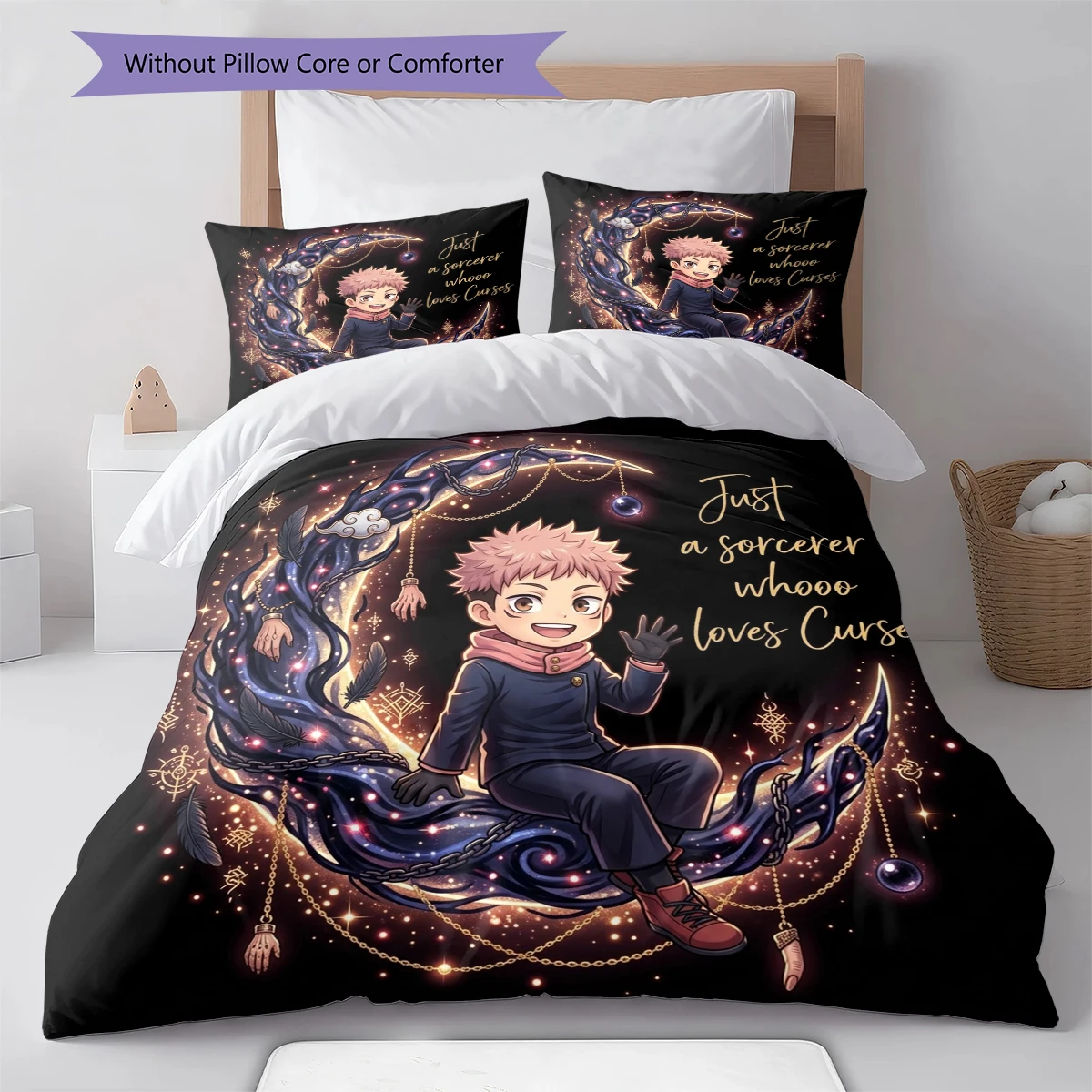 Jujutsu Kaisen Duvet Cover Comfortable Cozy, Children Bedding Gift Set, Extra Large  Multiple Sizes -HE100