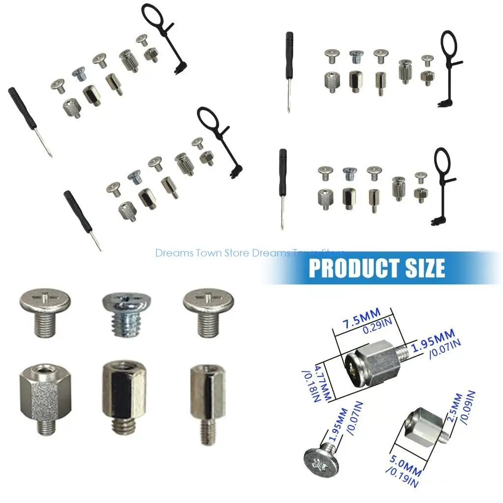 

HX6A Compact M.2 Установочный винт SSD Металлические винты Нескользящие зажимы Нескользящая ручка