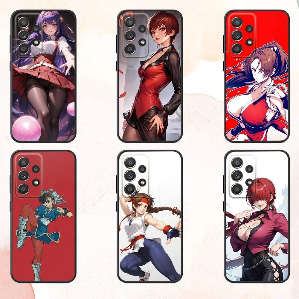 

Game S-Street F-Fighter Phone Case For Samsung S25,S24,S21,S22,S23,S30,Ultra,S20,Plus,Fe,Lite,Note,10,9,5G Black Cover