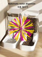 Dog Automatic Feeder Transparent Automatic Gravity Cat Water Bowl High Capacity Food Storage Container Cat And Dog Accessories