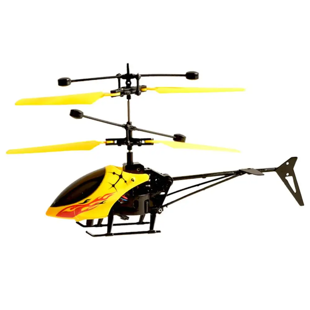 Mini Two-channel Remote Control Aircraft Helicopter Model Educational Children Gesture Intelligent Sensing Electric Drone T K4G8