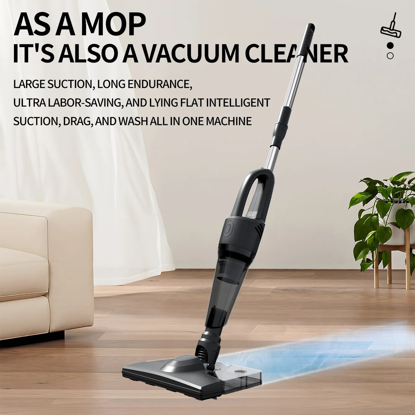 

Portable wireless car vacuum cleaner for household handheld vacuum high suction two-speed switching vacuum cleaner