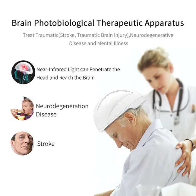 Physiotherapy  Gama Brainwaves Depression and Anxiety Treatment Photobiomodulation Therapy Helmet