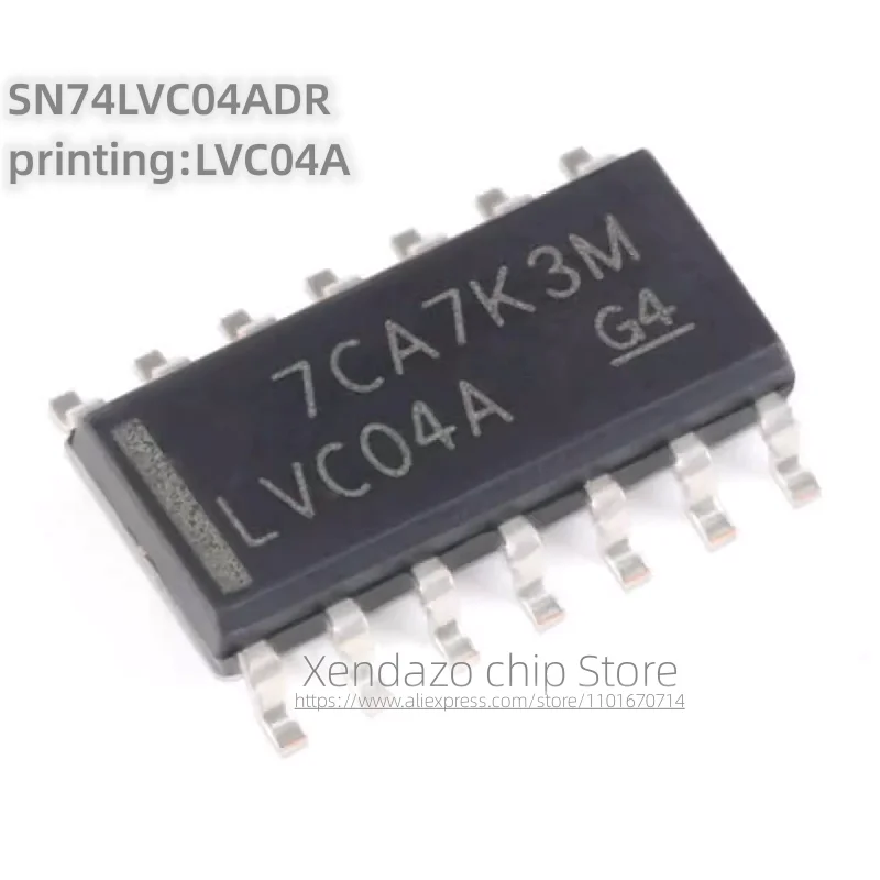 10pcs/lot SN74LVC04ADR printing LVC04A SOP-14 package Original genuine Six channel inverter patch logic chip