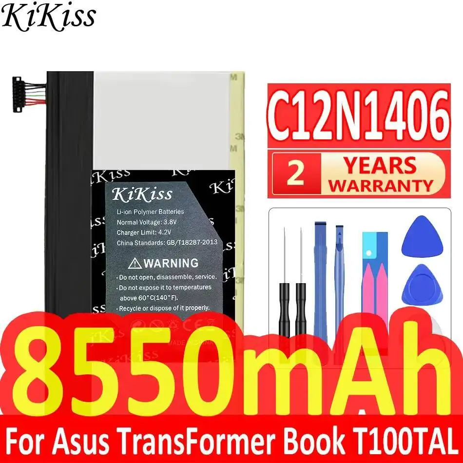 

Долговечный аккумулятор для планшета C12N1406 8550 мАч для Asus Transformer Book T100TAL-DK T100TAL