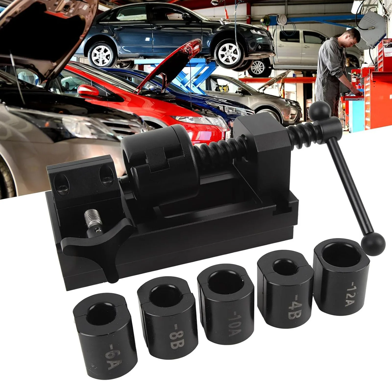 Fuel Line Fittings Installation Tool Kit 5 Bracket Hose Oil Cooling Pipe Connect for 4AN 6AN 8AN 10AN 12AN Connector