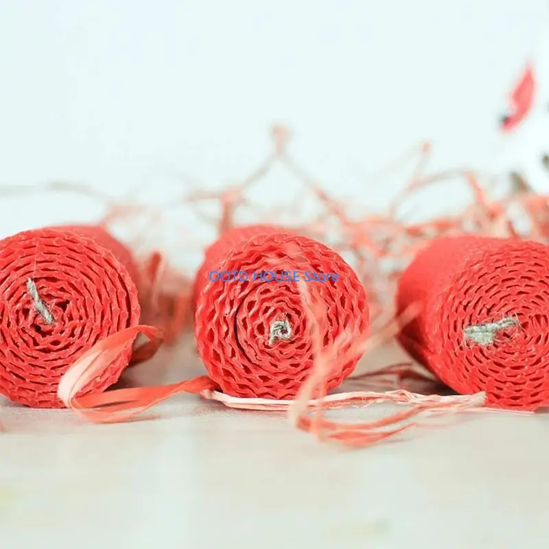 103A 12 PCs Beeswax Making DIY Colorful Honeycomb Sheets Rolling Ki