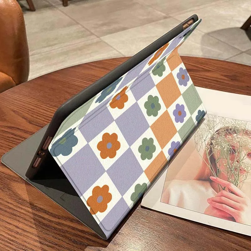 ヴィンテージチェック柄 Xiaomi Mi Redmi Poco Pad 2 4 5 7S 6S 6 7 8 Max Plus Ultra SE Pro K 2025 タブレットケース