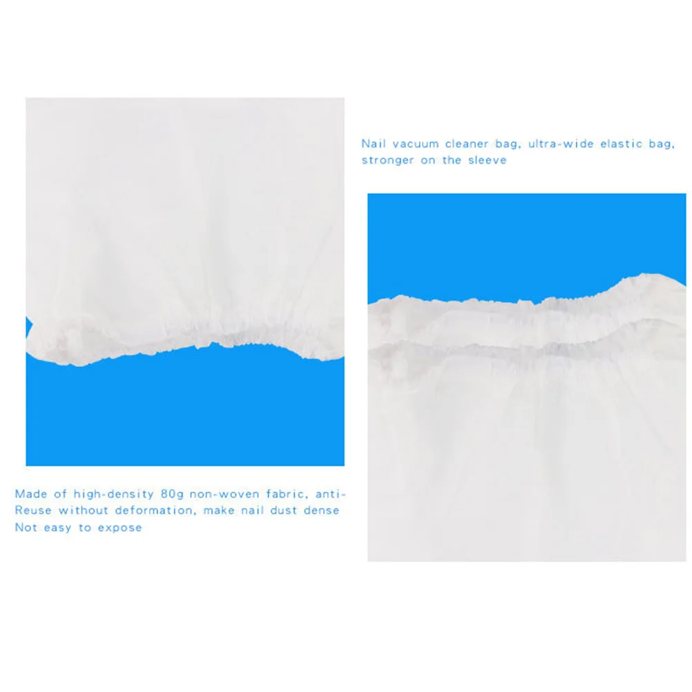 

3Pcs Nail Dust Collector Replacement Bags Lightweight Non-Woven Material Nail Drill Dust Collecting Bag for Suction Vacuum