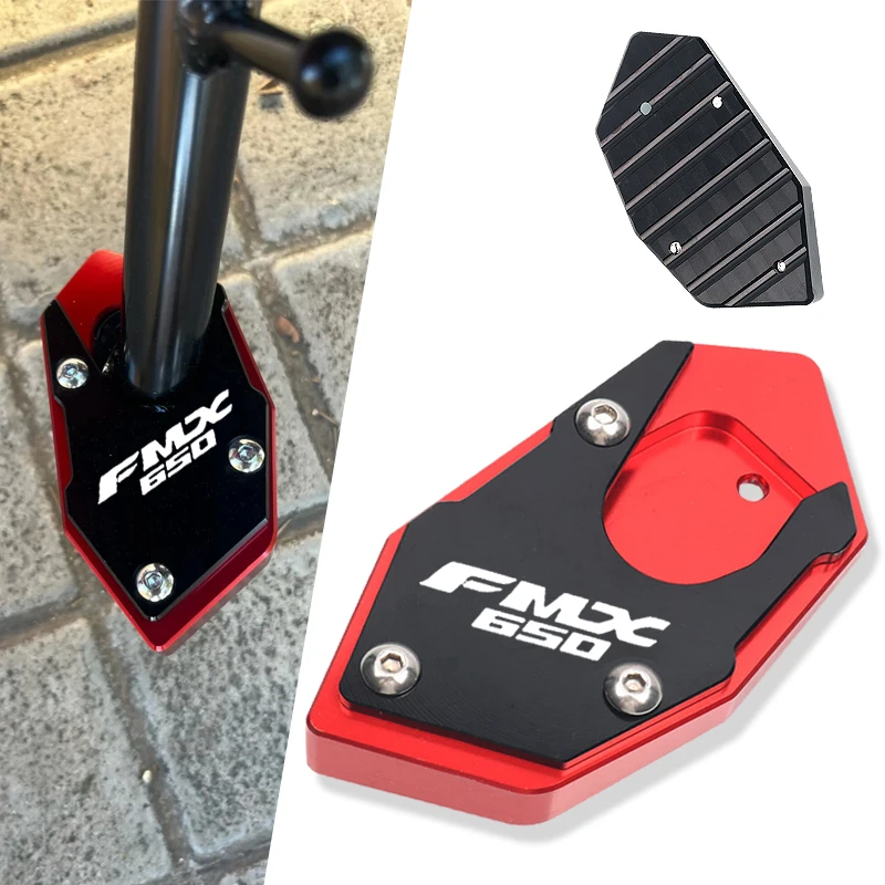 Motorrad Ständer Fuß Seite Stehen Verlängerung Pad Unterstützung Platte Vergrößern Für XLV 600 650 700 TRANSALP DOMINATOR NX650 FMX 650