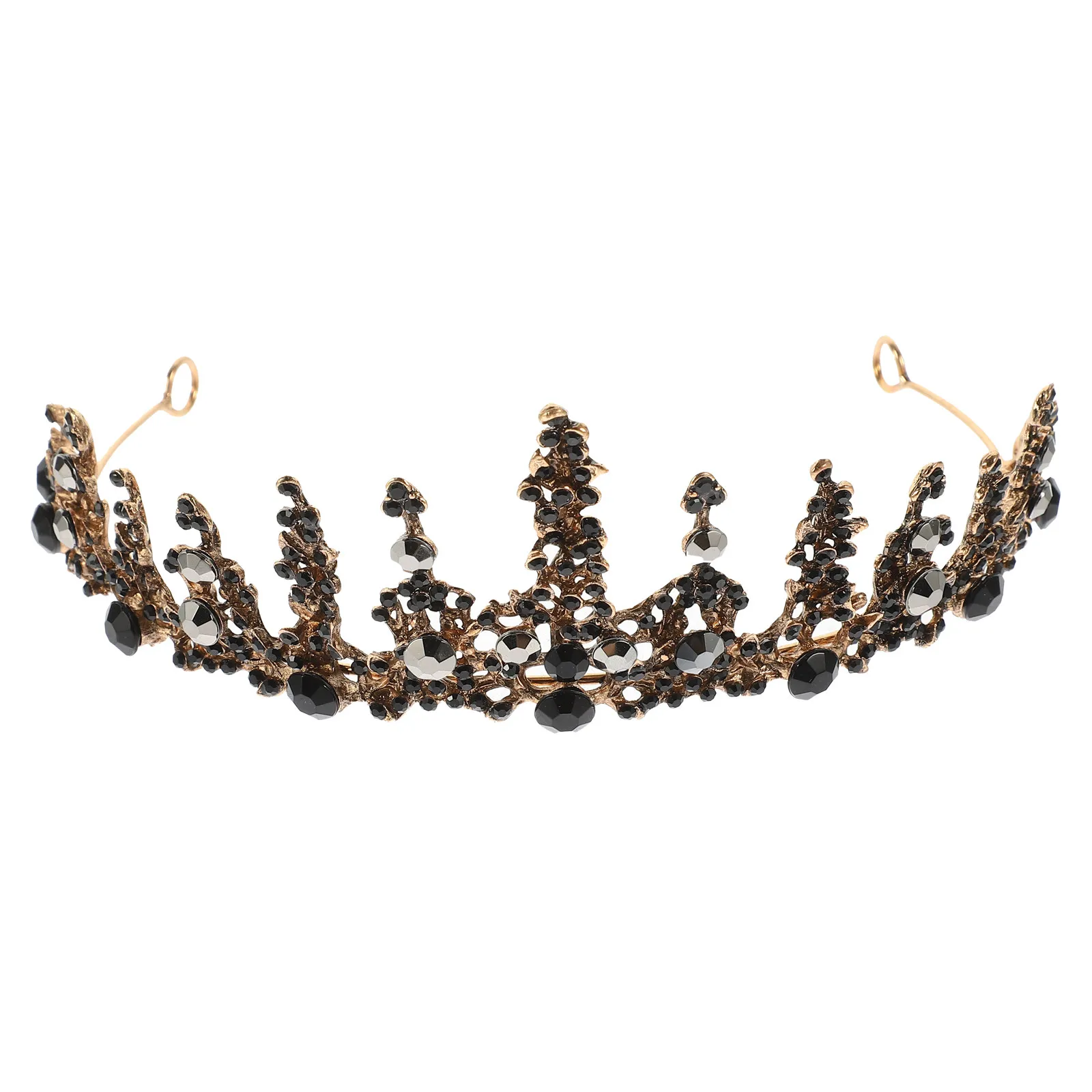

1Pcs Vintage Baroque Wedding Headdress Crystal Alloy Bridal Crown Party Headwear Elegant Bride Tiara Hair Decoration