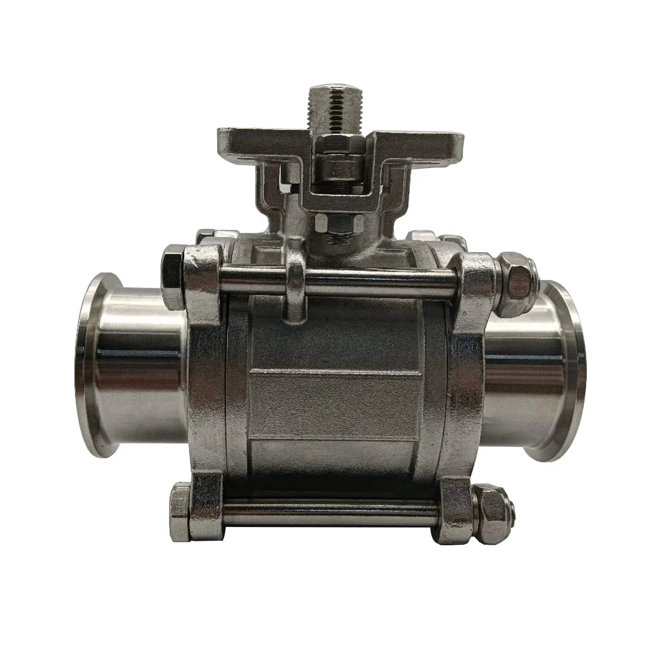 

Hygienic Sanitary Manual Stainless Steel Ball Valve SS316L Three Piece Clamp High Platform OEM Customizable for Water & Media