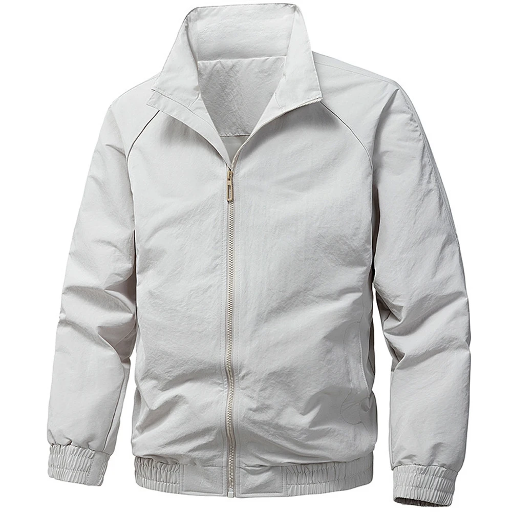 Autumn Men's Tactical Cargo Jackets Men Stand Collar Multi-Pocket Windbreaker Coats Men Lightweight Military Workwear Jacket