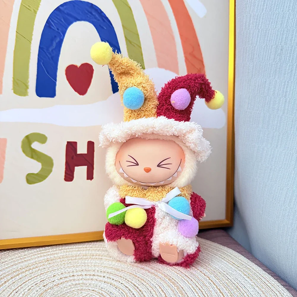 Clown Set Trendy Outfit for 15/17cm Ropa Labubu High Energy Series Ahead Mini Doll Clothes V2/V3 Fashion Style