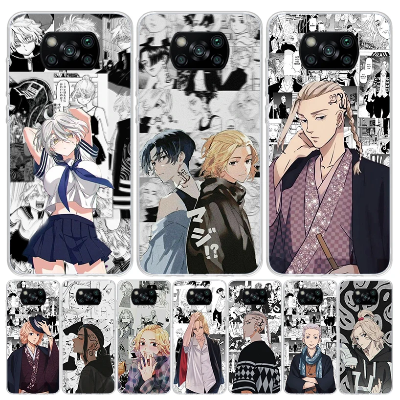 Anime Tokyo Aevengers Case Phone Cover for Xiaomi Mi 11T 12T 10T 9T Pro 11i 12X 13 12 11 10 9 8 Lite 6X 5X A3 A2 Trend Fundas