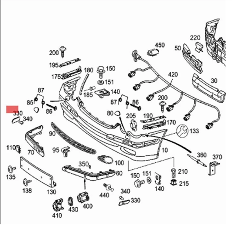 Auto Frontstoßstange Seitenlicht für Mercedes C-Klasse W203 Blinker Licht 2038200421   A 2038200421