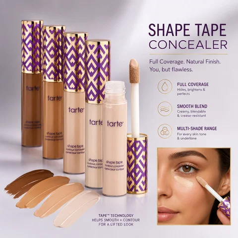 Liquid Foundation Makeup Waterproof Concealer Cream Oil Control Full Coverage Cover Dark Circles Blemishes Acne Marks Skin