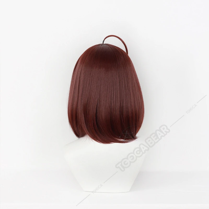 Anime Dandadan Momo Ayase Cosplay Wig Brown Short Hair Heat-resistant Fiber Hair+Wig Cap Halloween Party Girls Women