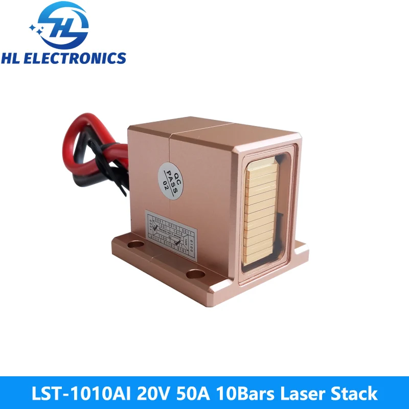 LST-1010AI 20V 50A 10Bars 500W 808nm Laser Stack for Hair Removal Machine
