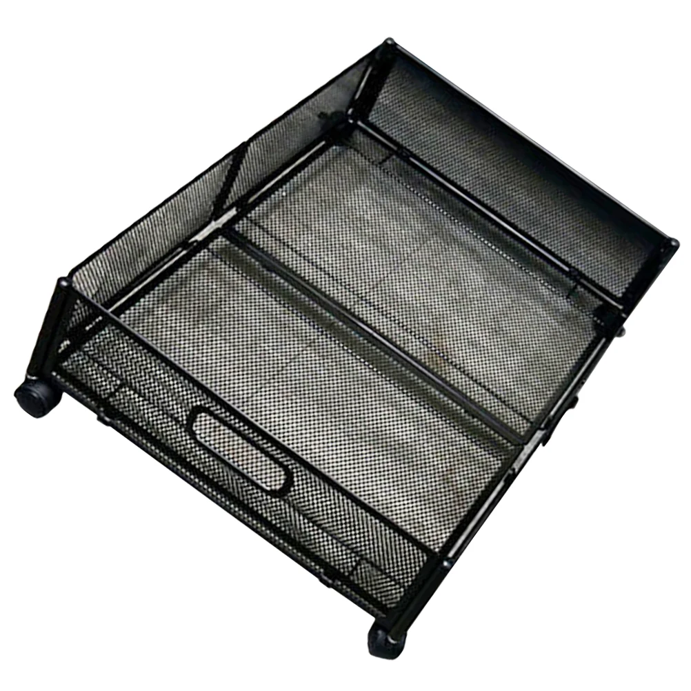 

Foldable Under Storage Containers Under Bed Drawers Large Capacity Rack Black Drawers Space Saving Organizers Plastic Bin