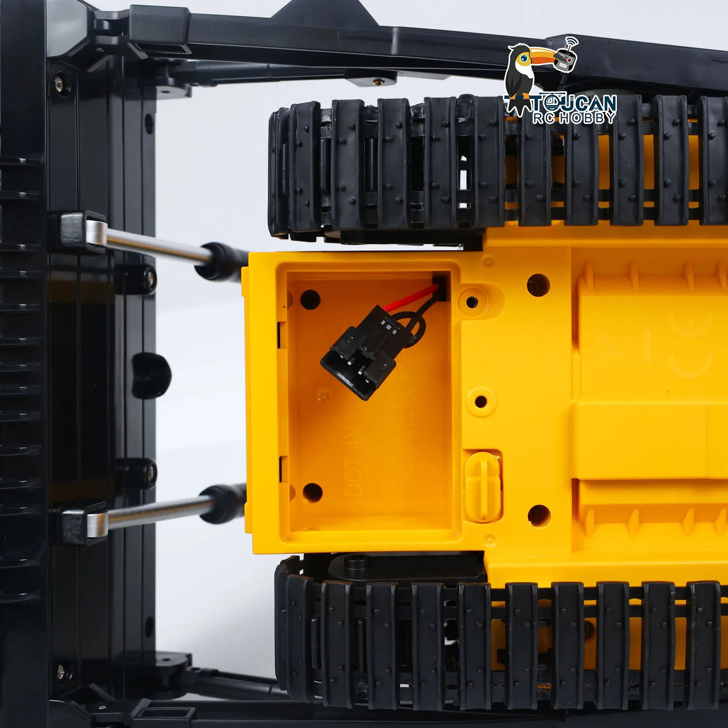 RC Bulldozer HUINA 1554 1/16 Elektrischer Ferngesteuerter Bulldozer RTR Metall-Ripper Lichteffekt Batteriebetriebenes Fertigmodell Geschenke – Detail 22
