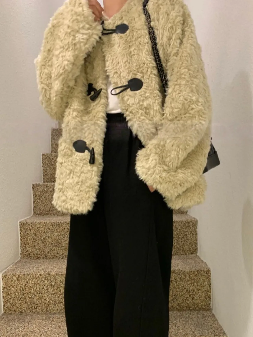 Faionable Versatile Cappotto di pelliccia imbottito in cotone da donna Caldo retrò di fascia alta invernale Jaet Pendolarismo Sle Primavera Autunno Inverno