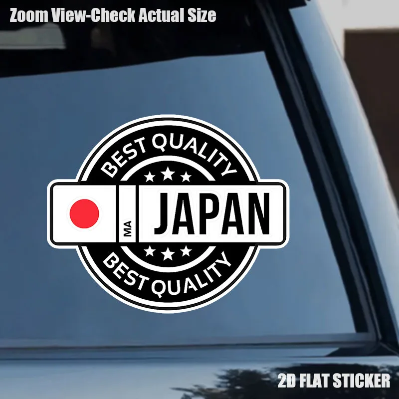 Japanese JDM Racing Vinyl Sticker Flag Kanji License Plate Decal Waterproof PVC for Motorcycle Laptop Luggage Drift Style