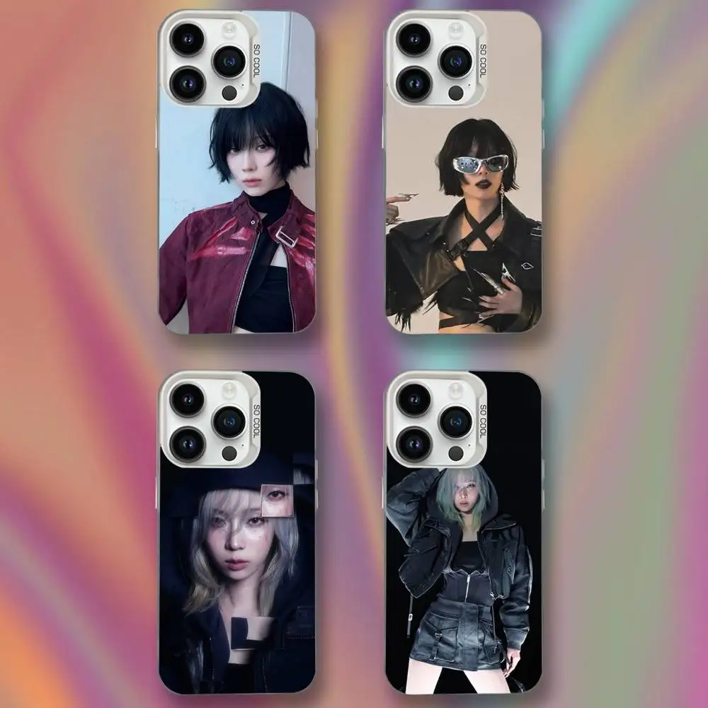 

KPOP K-Kim W-Winters Phone Case For iPhone 16,15,14,13,12,11,Mini,Pro,SE,MAX White Matte Shockproof Cover