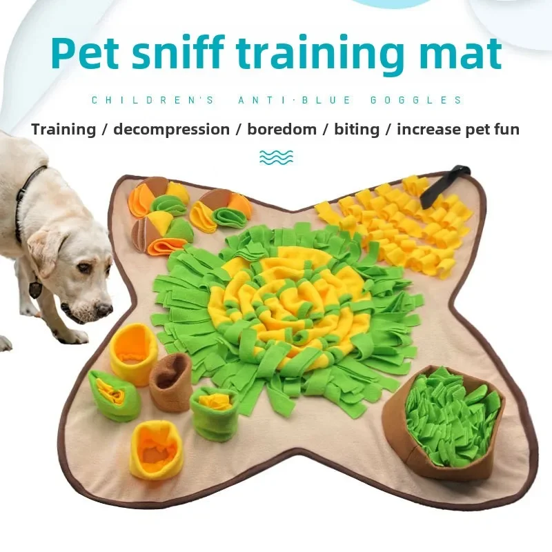 Pet Smell Pad New Dog Smell Training Pad Educational Slow Food Pad Pet Supplies Toys Rich Colors Food Hiding Toys