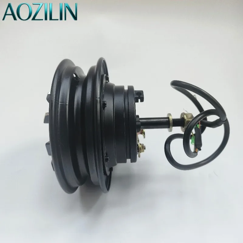 AOZILIN 10 Inch Single Shaft Brushless Hub Motor Drum Brake Rear Wheel For Elderly Mobility Scooter Small Tricycle E-tricycle