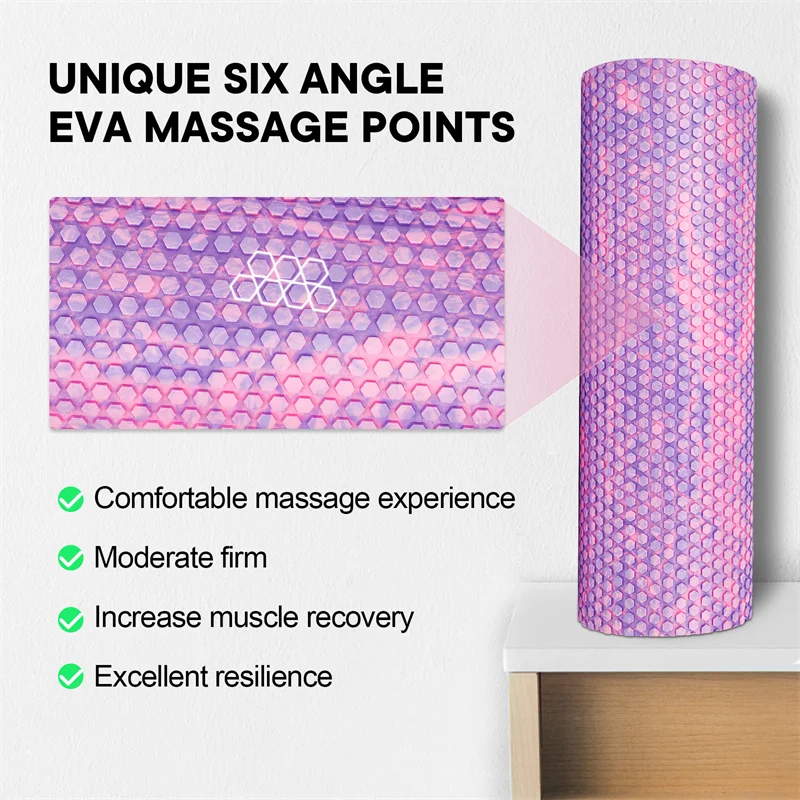 Foam Roller EVA Yoga Roller Fantastic Colors With Massage Points Relaxing Muscle Gym Exercise Roller