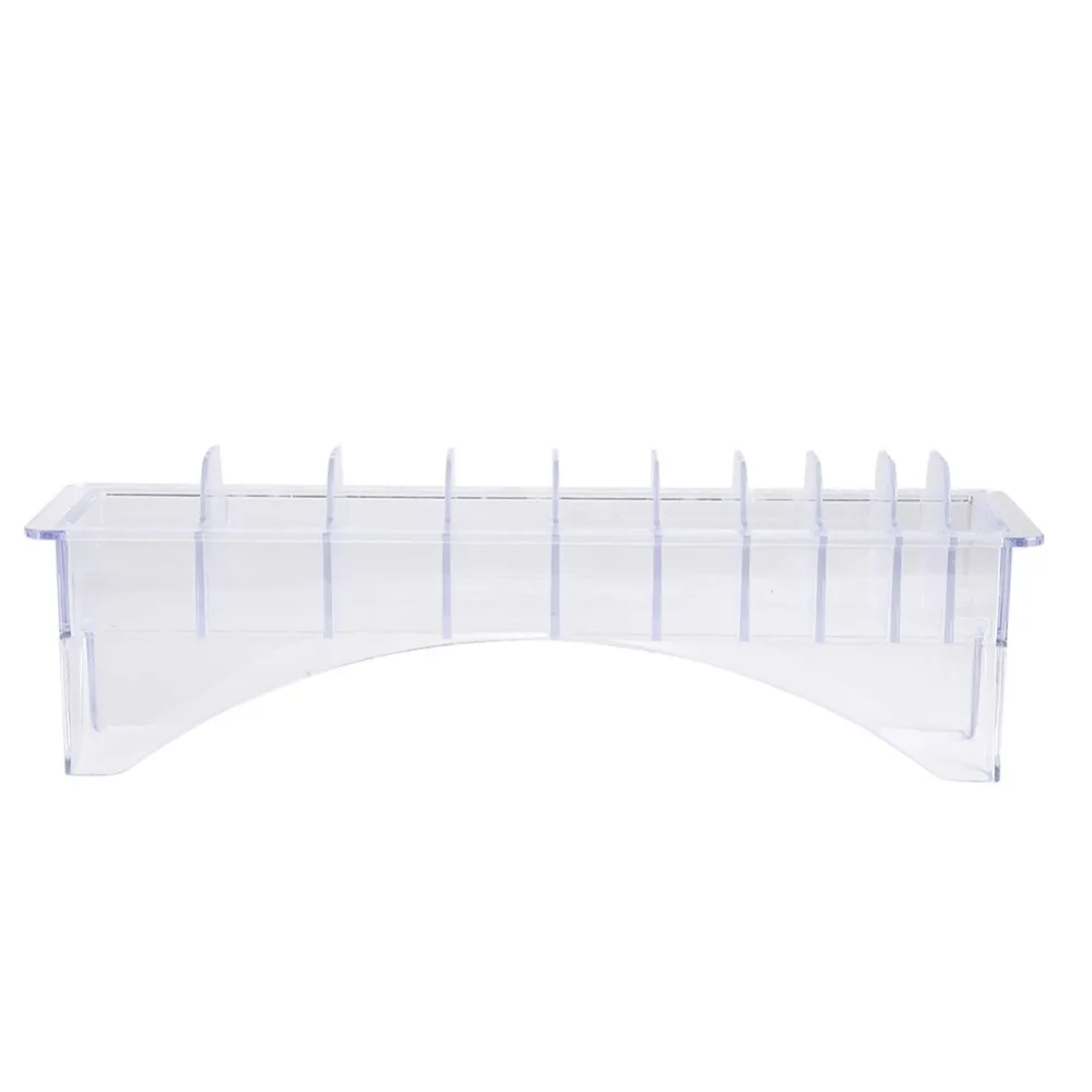 

8 Slots Limit Comb Storage Box 10 Slots Transparent Limit Comb Organizer Compact Plastic Case Hair Clipper Storage Box For Salon