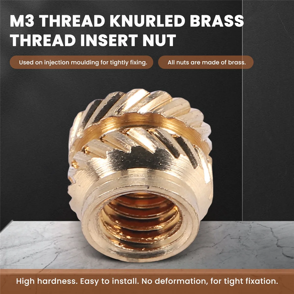 BVBV 100 قطعة M3 موضوع مخرش النحاس الخيوط مجموعة الحرارة مقاومة للحرارة إدراج تضمين الجوز ، M3X5X4 ، للطابعة ثلاثية الأبعاد Voron 2.4 الخ