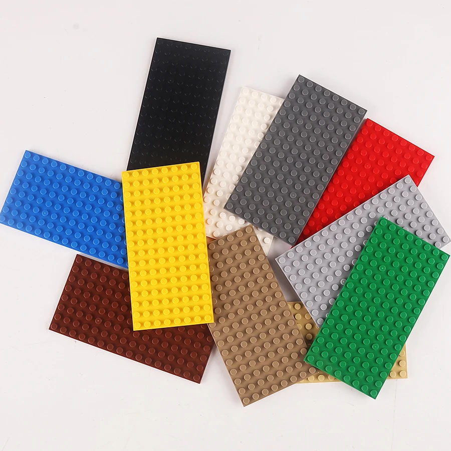 

5 Pcs Puzzle Block Base Plate - 8x16 Brick Block Set for Kids, Creative DIY Construction Toys Accessories,Building Blocks wall