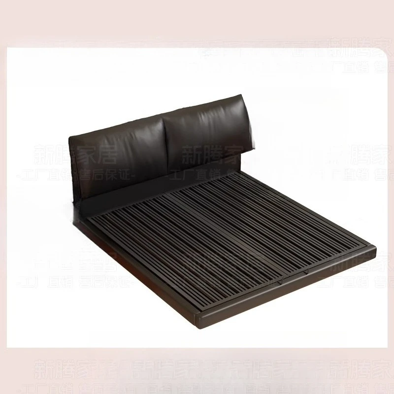 

Soft clad iron bed bedroom double wrought iron household tatami steel frame