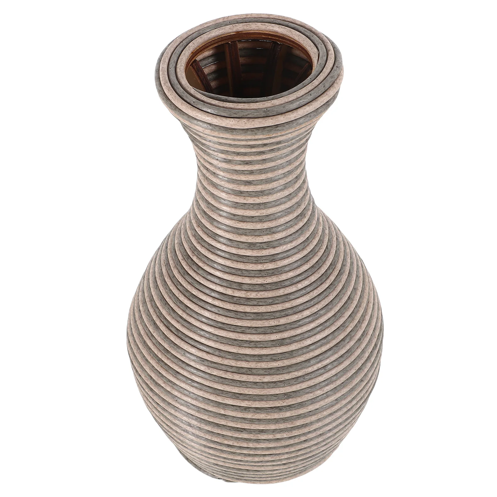

Woven Flower Vases Decorative Braided Vase Home Decor Tall Plastic Vase for Flowers Small Woven Basket Container