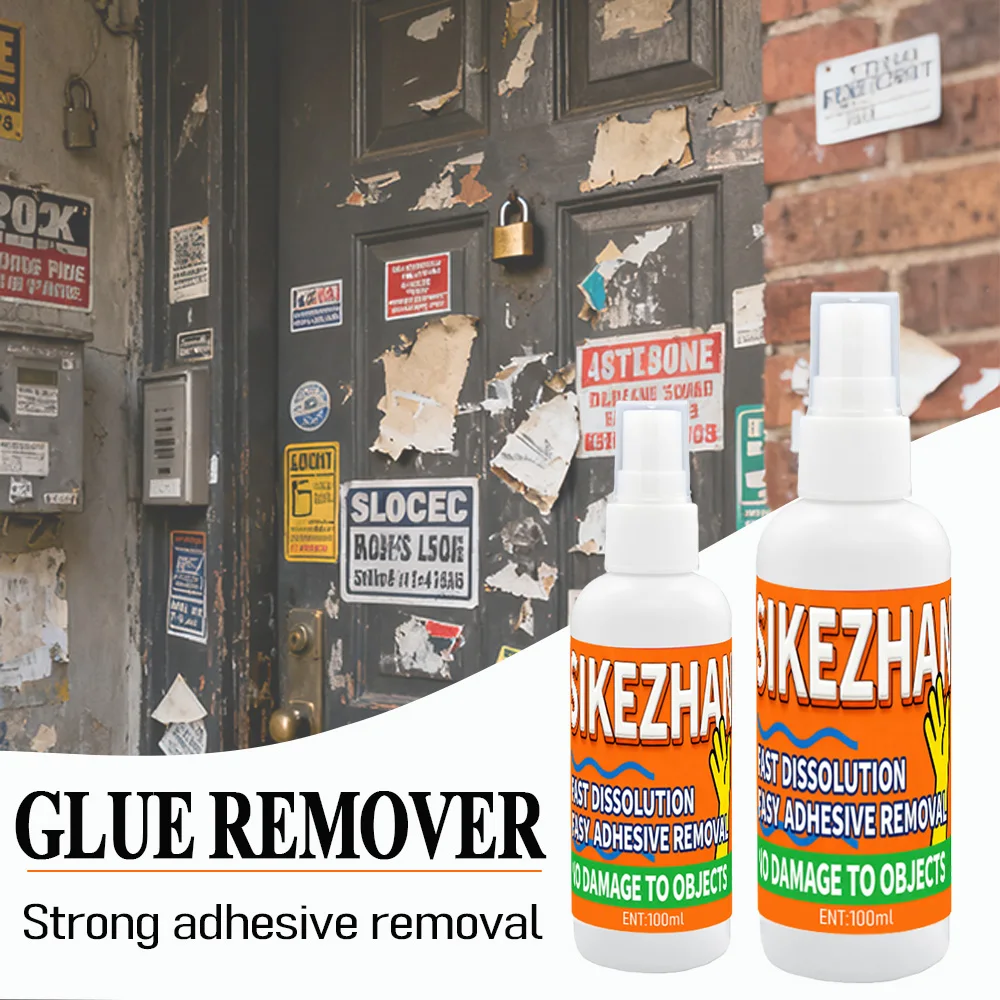 

100ml Multi Purpose Glue Remover Strong Adhesive Cleaning Agent for Car Sticker Wall Label Tape Residue Degumming Liquid
