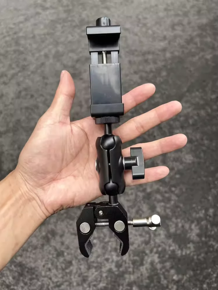 

360 Degree Motorcycle Handlebar Stand Gopro Recording Accessory Suitable for Sports Cameras Cycling Bike Fixation