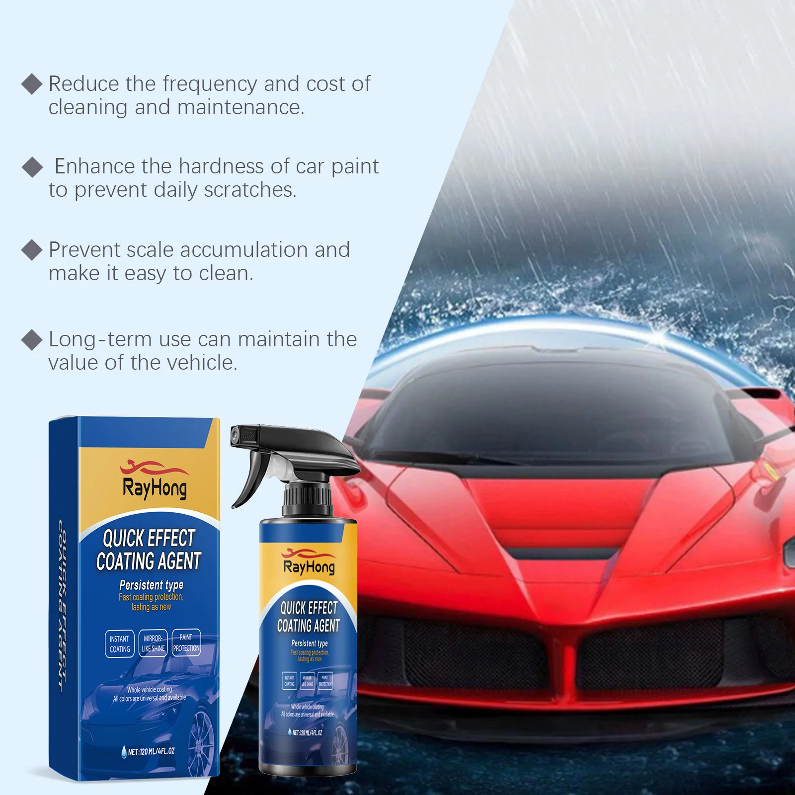 สเปรย์เคลือบเซรามิกสำหรับรถยนต - Car Wax Ceramic Coating บทวิจารณ์และราคา