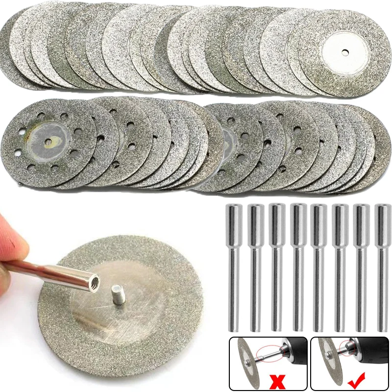 

12/60pcs 22mm Mini Cutting Disc Disks Diamond Blade Cut Off Disc Wheel Circular Saw Rotary Tool Cutter Blade Grinding Wheels