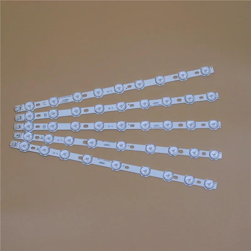 Barras de tv led para toshiba 40l1333db 40l1533db 40l3451db 40l3453db 40l3454db kit de tiras de luz de fundo led 9 lente da lâmpada 5 bandas fitas