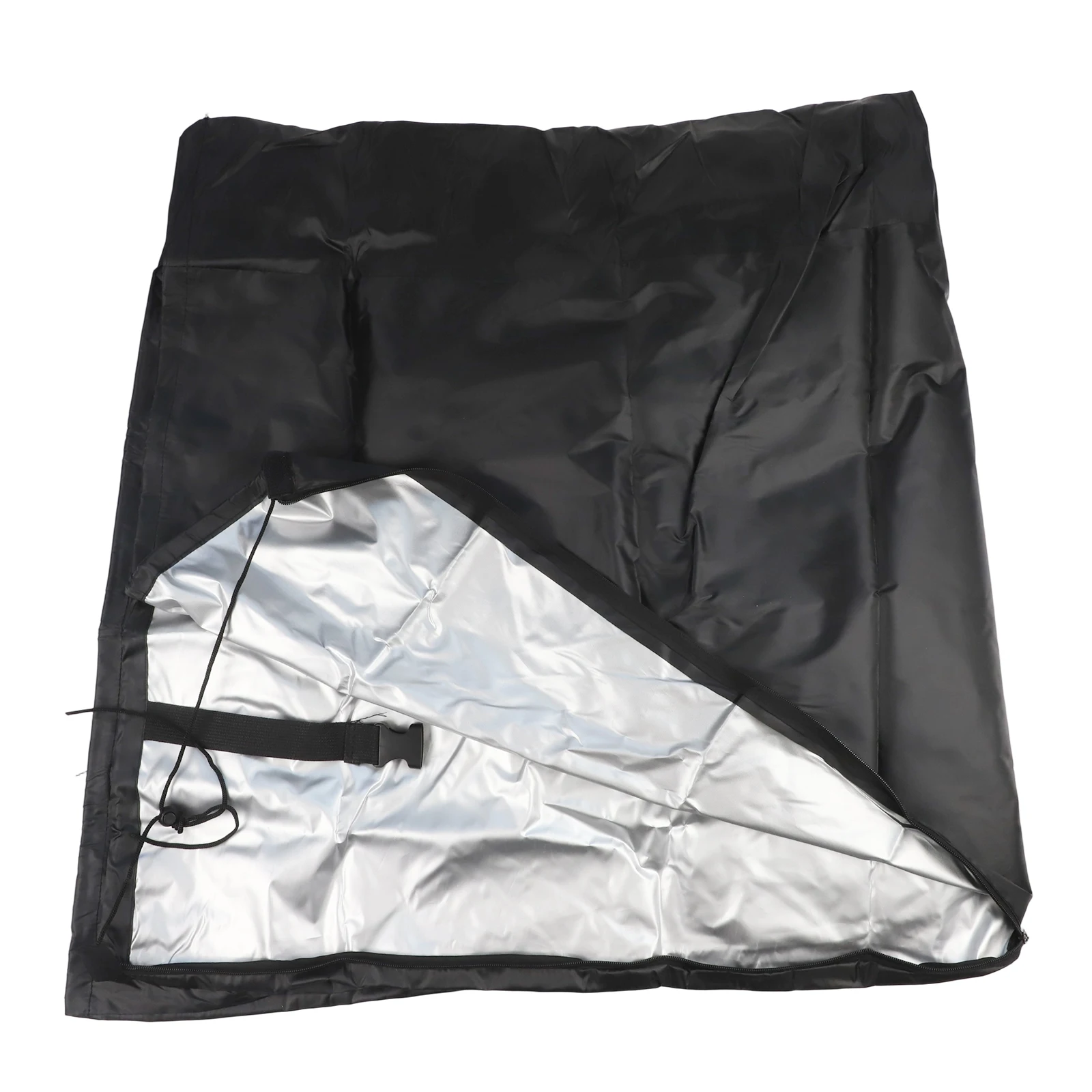 

40 Inch Firewood Storage Log Hoop Cover with Waterproof 210D Oxford Fabric Zipper Access Wind Resistant Wood Pile Holder Tarp