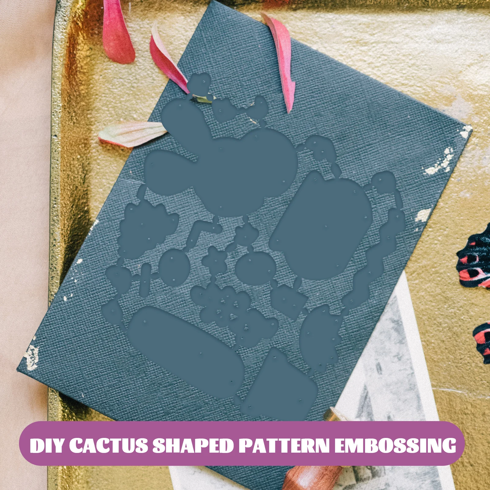 

Craft Cutting Die Diy Cactus Pattern Scrapbook Album Decorative Paper Cutting Tool For Diy Crafts Embossing Stencil Metal