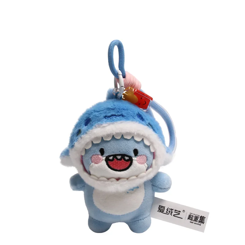 Porte-clés en peluche gros requin, poupée de requin pour Couple, jouet en peluche, breloque de sac mignon, cadeau pour amoureux, amis, mode