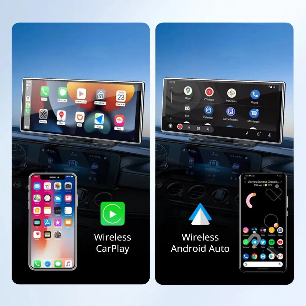 11.26 "Autoradio Multimedia Navigatie Draadloze Carplay & Android Auto Bt Aux Voor Mp5 Speler Monitor Scherm