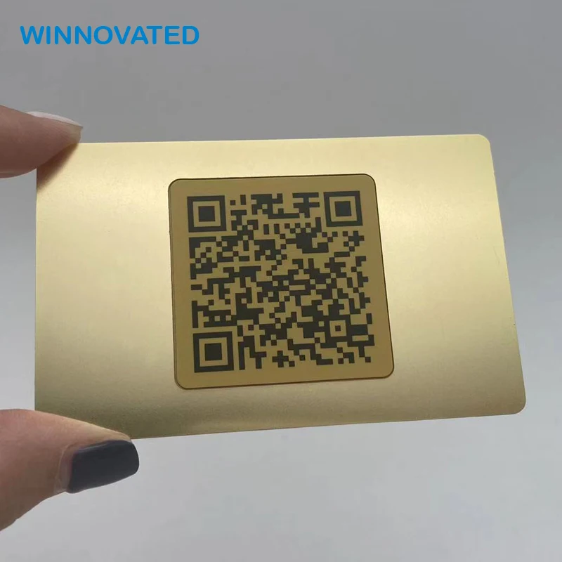 Customized product Luxury Personalized Engraved Membership Gold Metal NFC Card