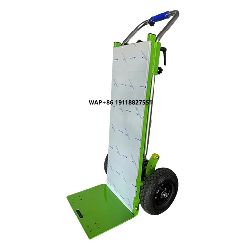 New Design Electric Motorized Four-Wheel Industrial Iron Heavy Duty Stair Climbing Hand Cart Trolley OEM
