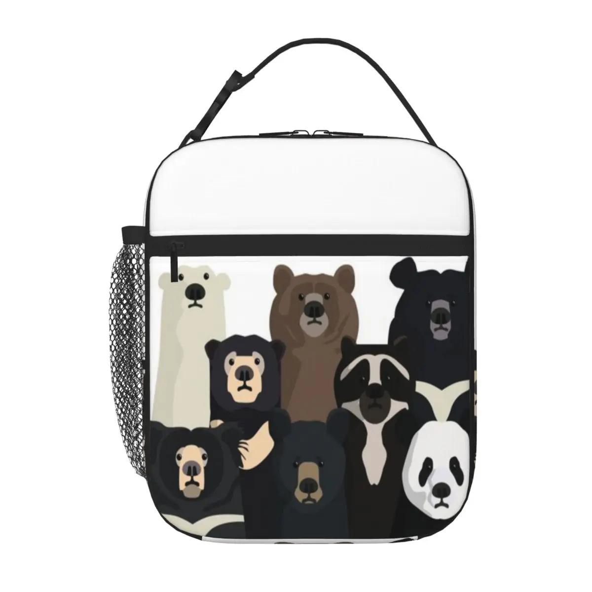 Bestselling Bears Of The World Neoprene Texture Durable Lunch Bag Fitness Snack Carry Lunch Bag