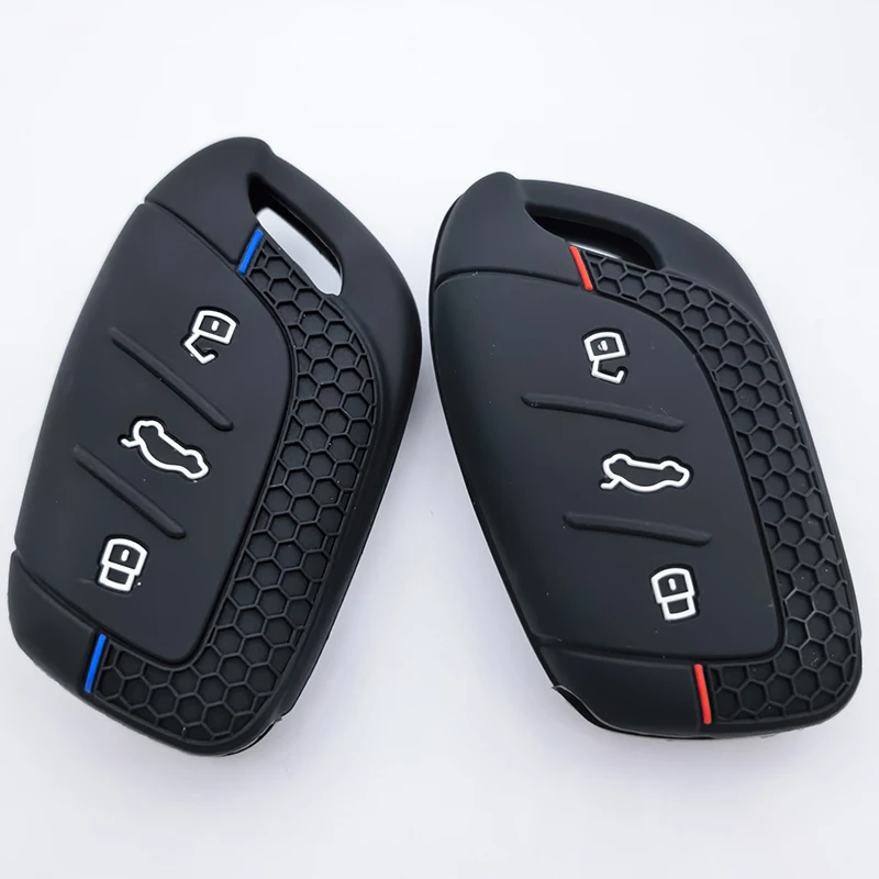 3 زر سيليكون سيارة عن بعد فوب غطاء مفتاح الحال بالنسبة Roewe RX3 RX5 RX8 ERX5 I6 I5 ل MG 4 2023 Mg4 Ev MG HS GT ZS EV ZX MG5 MG6