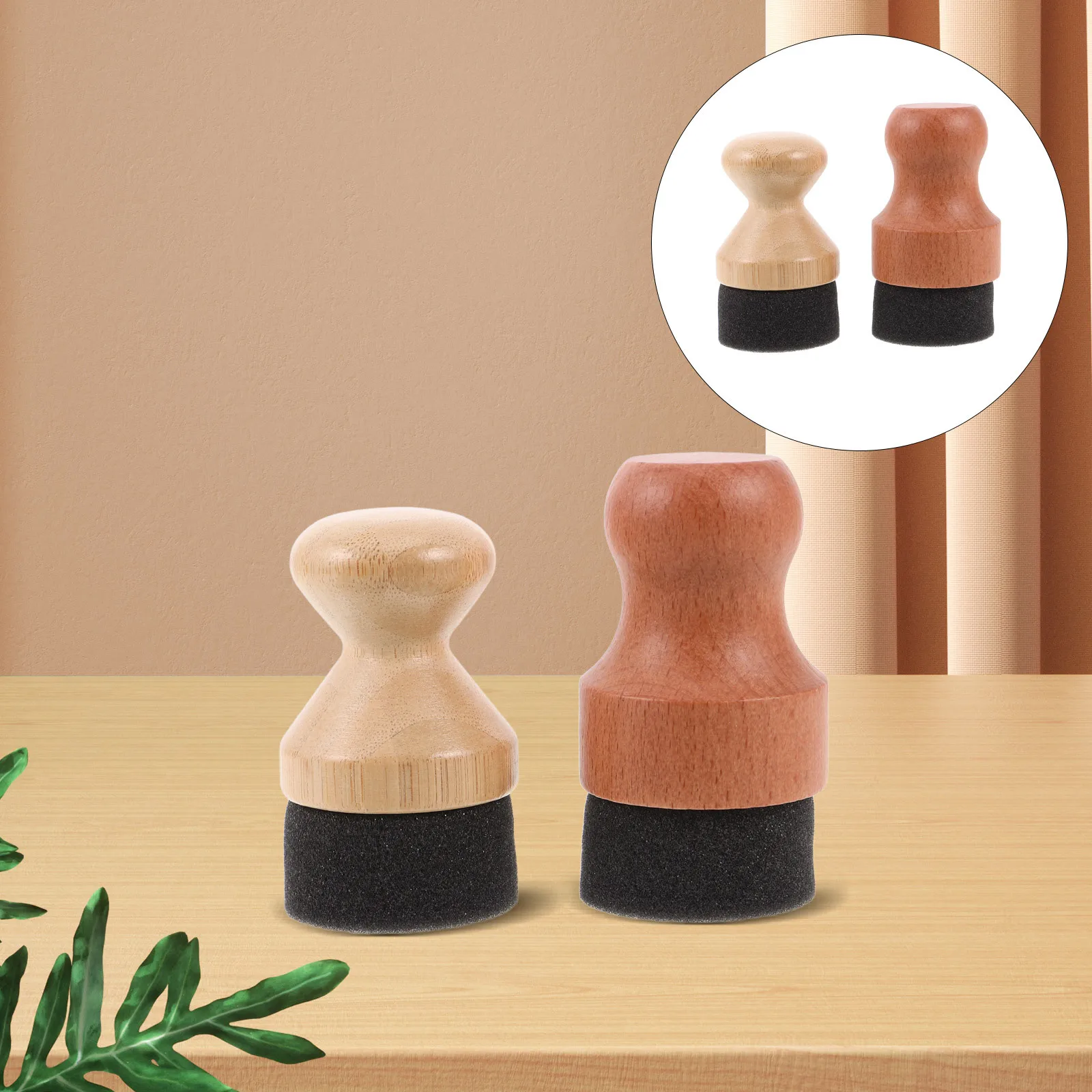 

2Pcs Cutting Board Oil Wax Applicator Sponge Brush for Food Grade Mineral Oil Wood Bamboo Butcher Block Surface Care Kitchen